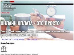 Скриншот главной страницы сайта platylegko.com