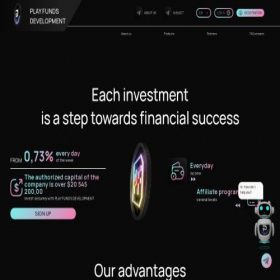 Скриншот главной страницы сайта play-funds.com