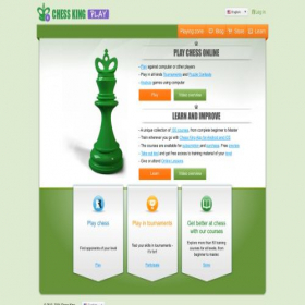 Скриншот главной страницы сайта play.chessking.com