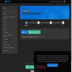 Скриншот главной страницы сайта play.gamexp.com