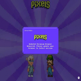 Скриншот главной страницы сайта play.pixels.xyz