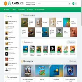 Скриншот главной страницы сайта playbox.mobi