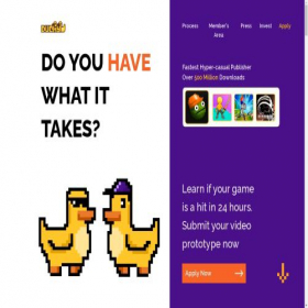 Скриншот главной страницы сайта playducky.com