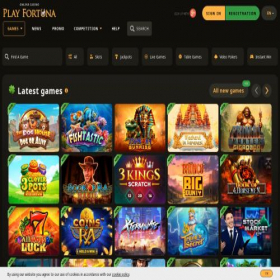Скриншот главной страницы сайта playfortunal0y5.com