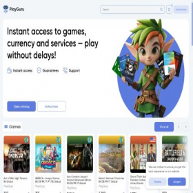 Скриншот главной страницы сайта playguru.store