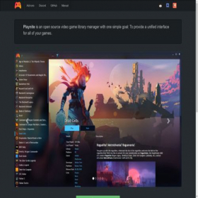 Скриншот главной страницы сайта playnite.link