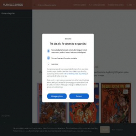 Скриншот главной страницы сайта playold.games