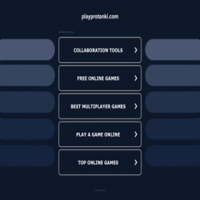 Скриншот главной страницы сайта playprotanki.com