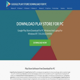 Скриншот главной страницы сайта playstoreforpc.com