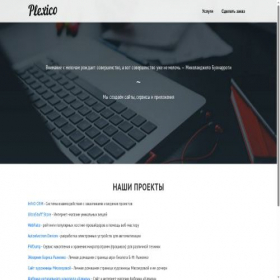 Скриншот главной страницы сайта plexico.ru