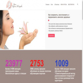 Скриншот главной страницы сайта plodnost.ru