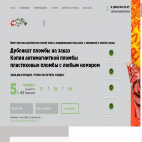 Скриншот главной страницы сайта plombas.top