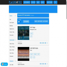 Скриншот главной страницы сайта plugins4free.com