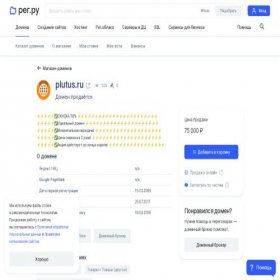 Скриншот главной страницы сайта plutus.ru