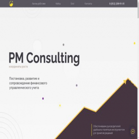 Скриншот главной страницы сайта pm-consulting.pro