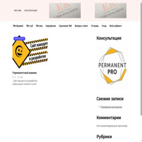 Скриншот главной страницы сайта pmvip.ru