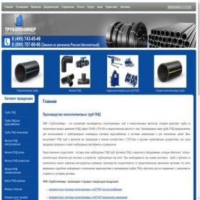 Скриншот главной страницы сайта pnd-truby.ru