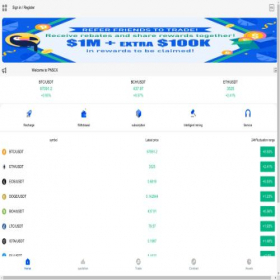 Скриншот главной страницы сайта pnscxcoin.com
