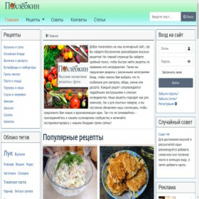 Скриншот главной страницы сайта pochlebkin.ru
