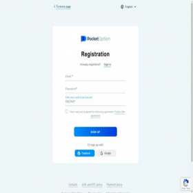 Скриншот главной страницы сайта pock-options.com