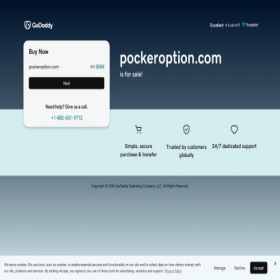Скриншот главной страницы сайта pockeroption.com