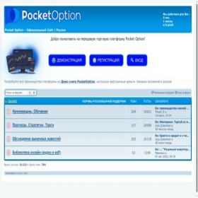 Скриншот главной страницы сайта pocketbroker.ru