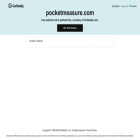 Скриншот главной страницы сайта pocketmeasure.com