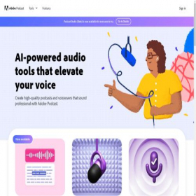 Скриншот главной страницы сайта podcast.adobe.com