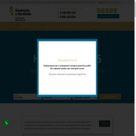 Скриншот главной страницы сайта podmoskoviefns.ru