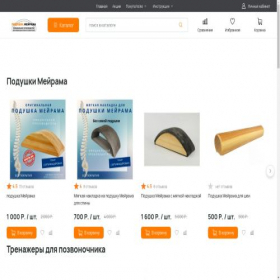 Скриншот главной страницы сайта podushka-mejrama.ru