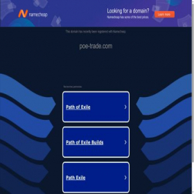 Скриншот главной страницы сайта poe-trade.com