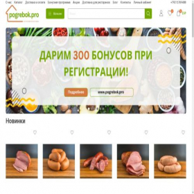 Скриншот главной страницы сайта pogrebok.pro