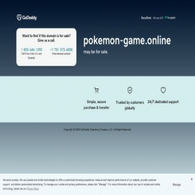 Скриншот главной страницы сайта pokemon-game.online