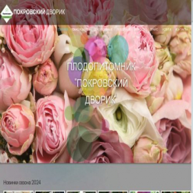 Скриншот главной страницы сайта pokrovdvor64.ru
