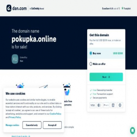 Скриншот главной страницы сайта pokupka.online