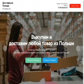 Скриншот главной страницы сайта polendex.ru