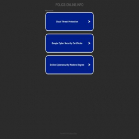 Скриншот главной страницы сайта police-online.info