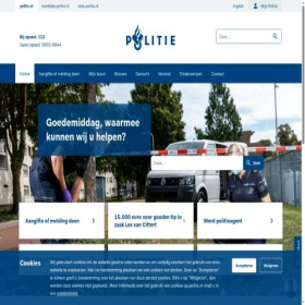 Скриншот главной страницы сайта politie.nl
