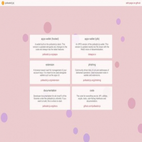 Скриншот главной страницы сайта polkadot.js.org