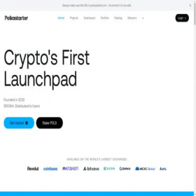 Скриншот главной страницы сайта polkastarter.com