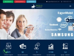 Скриншот главной страницы сайта poloinvest.com