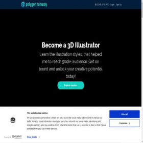 Скриншот главной страницы сайта polygonrunway.com