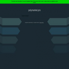 Скриншот главной страницы сайта polymarket.pro