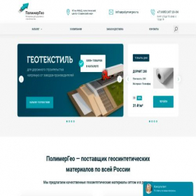 Скриншот главной страницы сайта polymergeo.ru