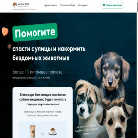Скриншот главной страницы сайта pomogi-priytu.ru