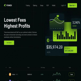 Скриншот главной страницы сайта poniex.com