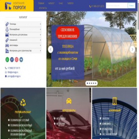 Скриншот главной страницы сайта porogy.ru