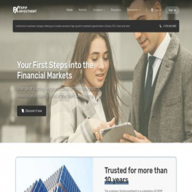 Скриншот главной страницы сайта portal.fxpipinvestment.com