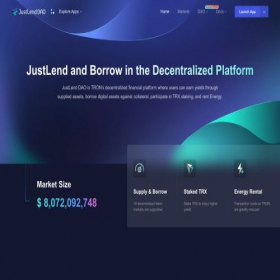 Скриншот главной страницы сайта portal.justlend.org