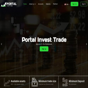 Скриншот главной страницы сайта portalinvest.trade